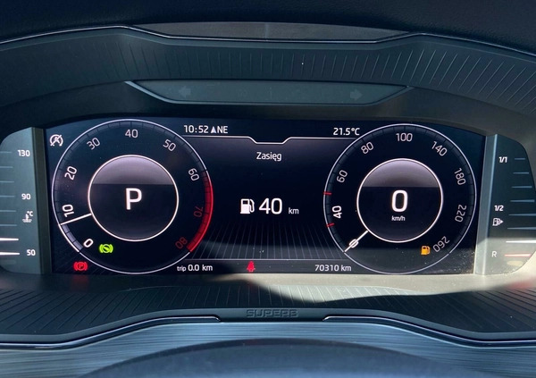 Skoda Superb cena 104900 przebieg: 70782, rok produkcji 2021 z Ośno Lubuskie małe 352